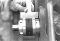 Hayes Coupling checked with straight edge - insert installed
